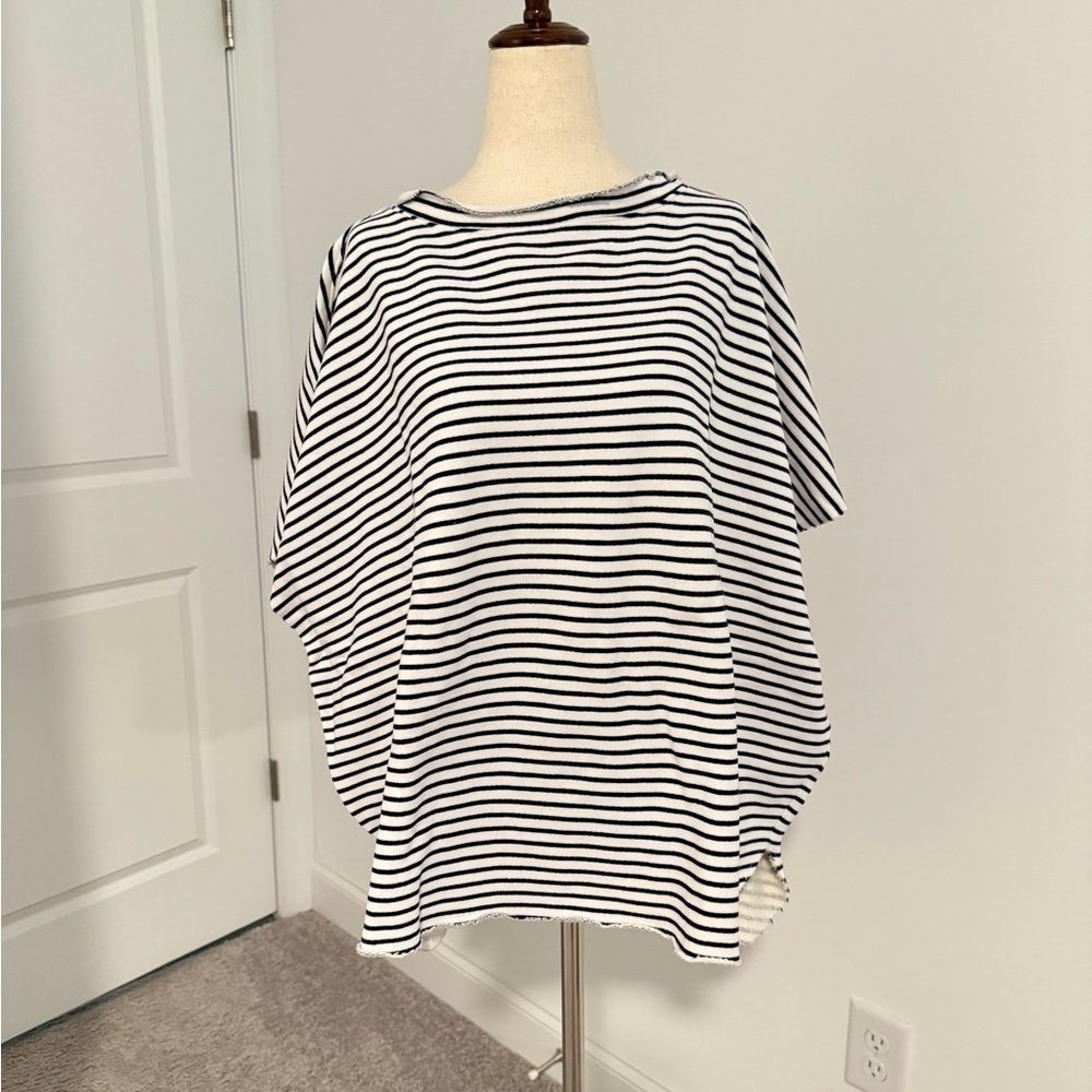 Frank & Eileen Hampton travel set in navy stripes size XS - Picture 6 of 14